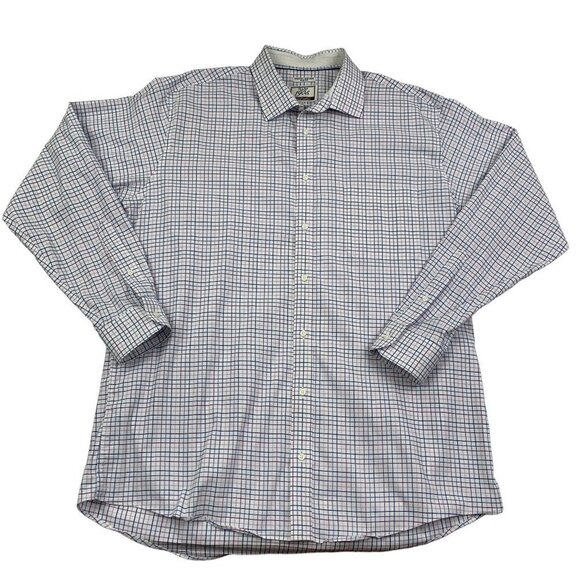 Jos. A. Bank 1905 Stretch Non-Iron Slim Fit Button Down Shirt Men's 17 1/2-36 - Picture 1 of 5